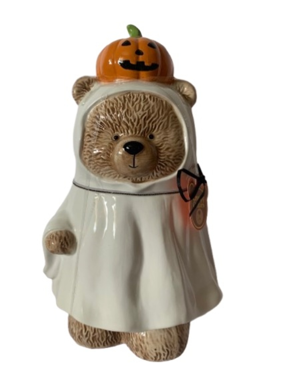 NWT. CREEPY CRITTERS Bear Ghost Cookie Jar